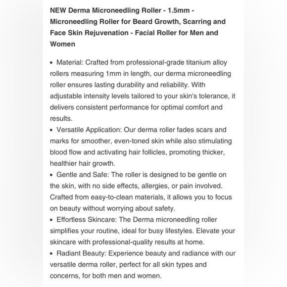 🆕WMK 540 1.5mm Professional Derma Roller - Picture 7 of 16